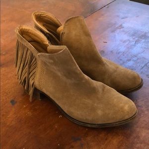 Fringe booties